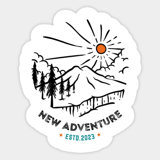 New adventure 2023 Sticker